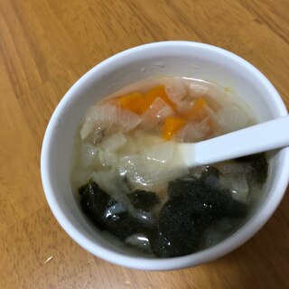 離乳食　ほうれん草スープ